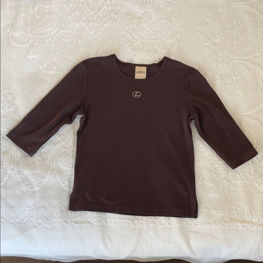 Classic Short Sleeve Tee in Dark Brown - Lightweight Crewneck made in USA Lexus